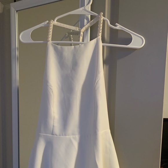 Adore You White Pearl Skater Dress - Picture 4 of 4